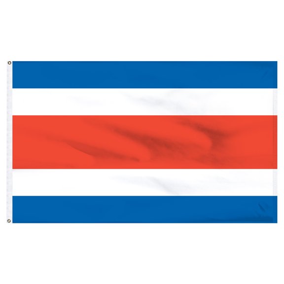 Online Stores Costa Rica 4ft x 6ft Nylon Flag Indoor Pole Hem and Fringe