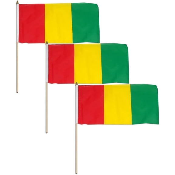 Online Stores Guinea 12 x 18 Inch Flag - 3 PK