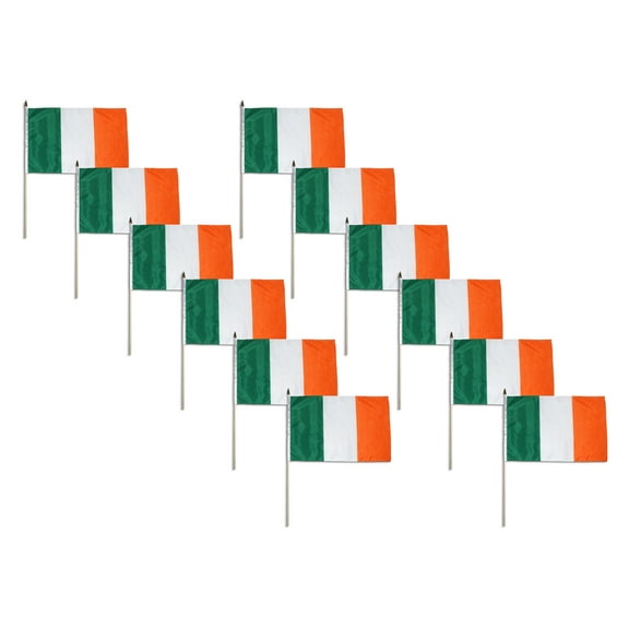 Online Stores Ireland Irish Flag 12in x 18in - 12 Pack