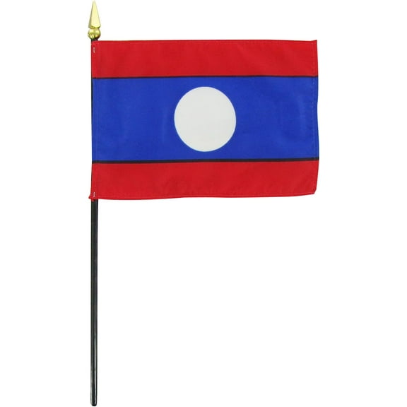 Online Stores Laos 4 x 6 Inch Stick Flag