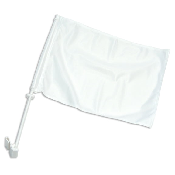 Online Stores Solid White Car Flag - CFWHITE