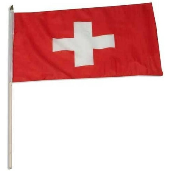 Online Stores Switzerland Flag 12 x 18 inch