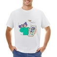thumbnail image 1 of Online-shop Men’s Graphic T-shirt Vintage Short Sleeve Sport Tee White 2XL, 1 of 2