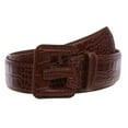 thumbnail image 1 of OnlineBelts Women Faux Embossed Alligator Full Grain Leather Square Belt, 1 of 5
