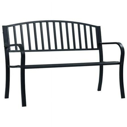 OnlineGymShop CB21449 49.2 x 20.9 x 32.3 in. Patio Bench - Black