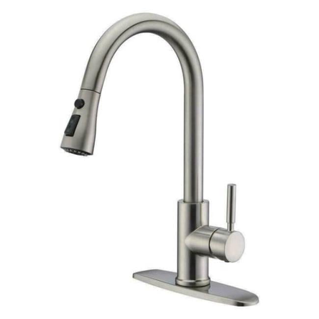 OnlineGymShop CB21872 16.5 in. Kitchen Pull-Out Faucet with Plate