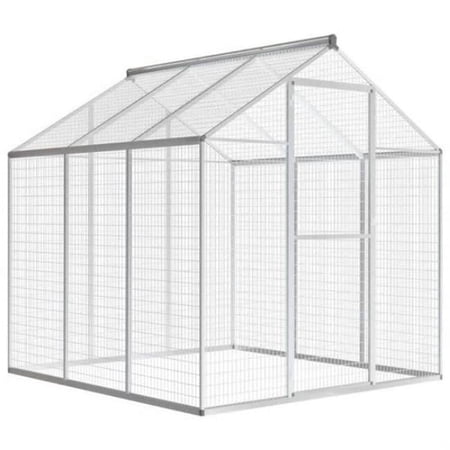 OnlineGymShop CB22064 72 x 70.1 x 76.4 in. Outdoor Aluminium Pet Aviary