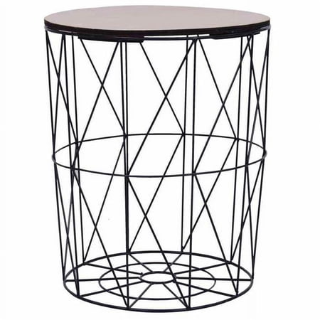 OnlineGymShop CB23741 19 in. Round Coffee Table, Black