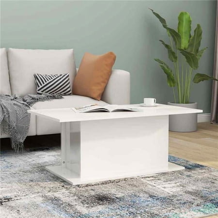 OnlineGymShop CB23768 40 in. Living Room Table, High Gloss White