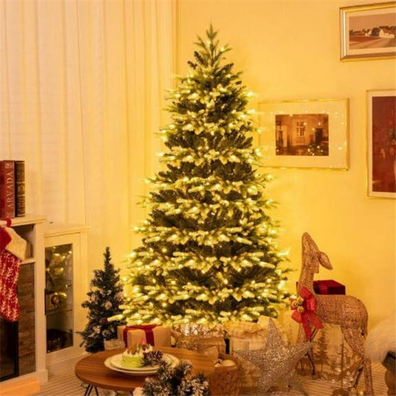 OnlineGymShop CB24204 6 ft. Christmas Tree with LED Lights & Remote Control