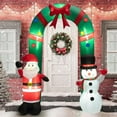 thumbnail image 1 of OnlineGymShop CB24222 8 ft. Christmas Archway Decoration with Santa Claus, 1 of 1
