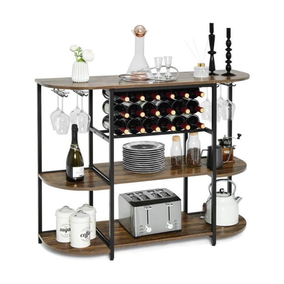 OnlineGymShop CB24264 Kitchen Wine Rack Table