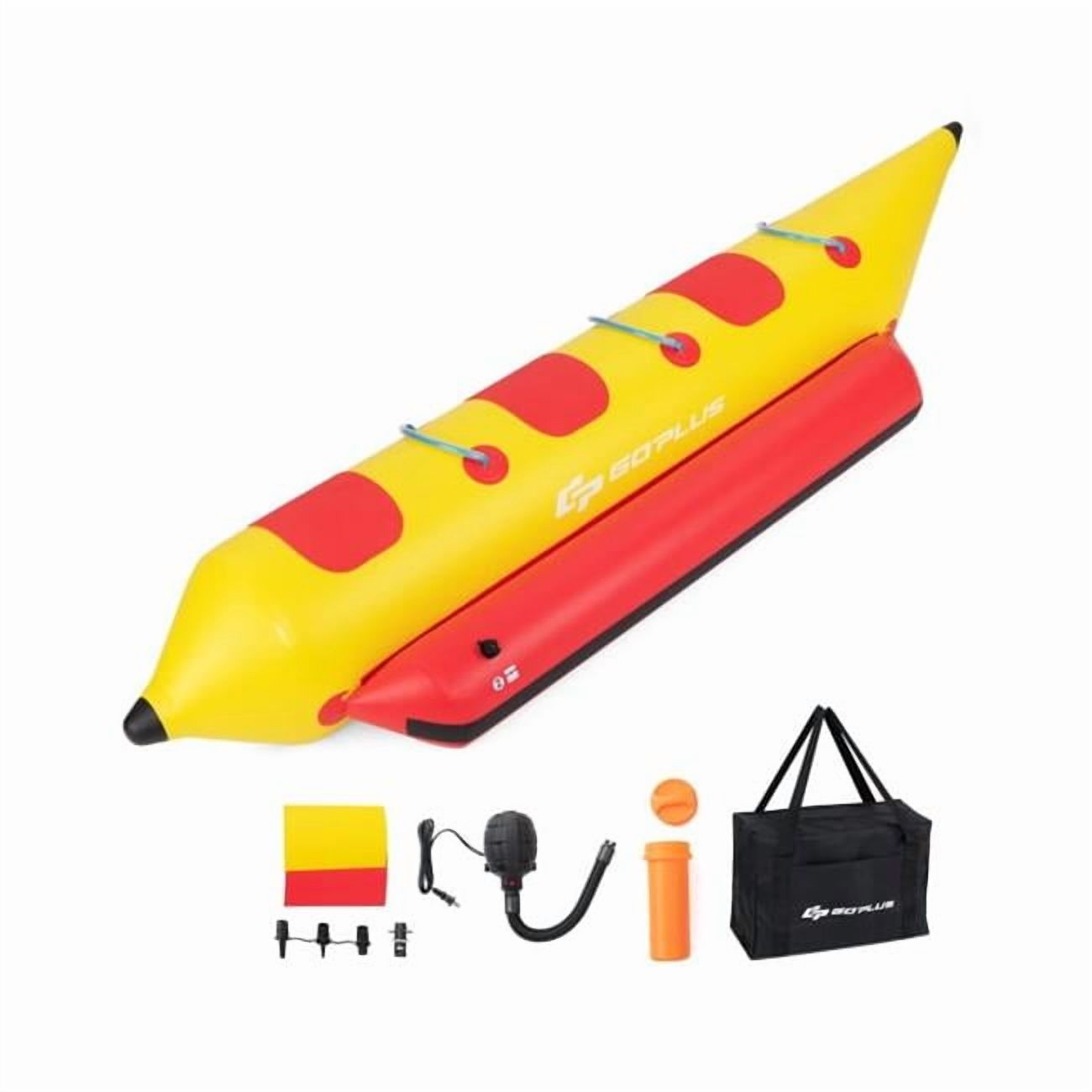 OnlineGymShop CB24276 Inflatable Boat for 3 people