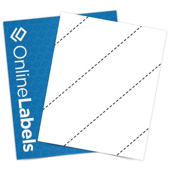 OnlineLabels 8.5" x 11" Labels - Weatherproof Polyester - Laser - 25 Sheets