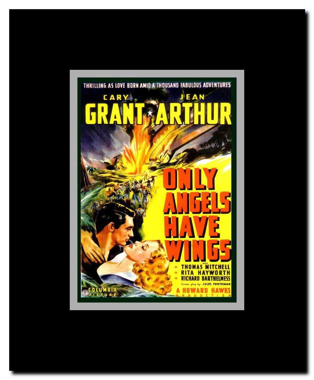 Only Angels Have Wings Framed Movie Poster