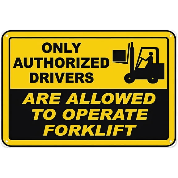 Only Authorized Drivers Sign - 12×8 Inches, Aluminum Tin Warning, Home Outdoor Garden Vehicle Security Decor