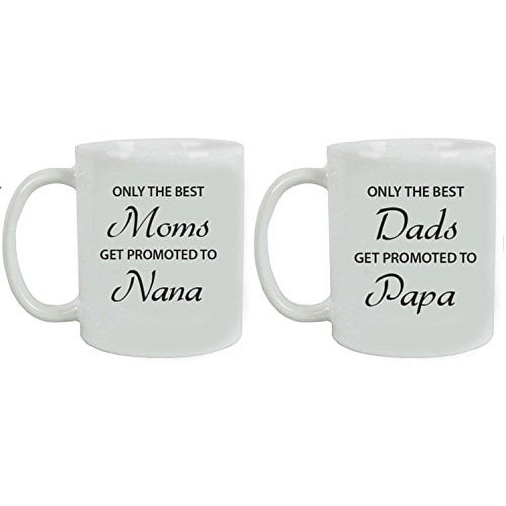 Cottage Creek Nana Papa Mug Set of Two, Grandparent Gifts