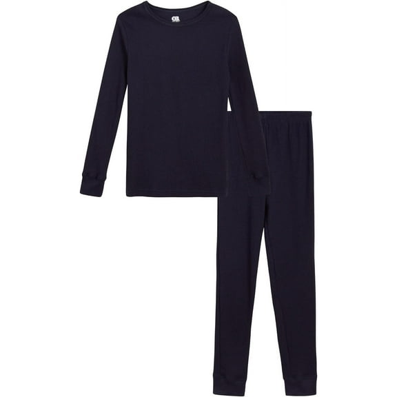 Only Boys’ Thermal Underwear Set – 2 Piece Waffle Knit Top and Long Johns (2T-16)