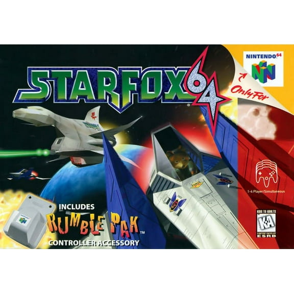 Only Cartridge N64 Game US Version of Star Fox 64
