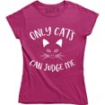 thumbnail image 1 of Only Cats Can Judge Me Funny Cat Lover Women's T-Shirt, 1 of 4