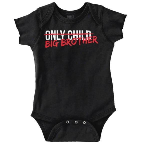 Only Child Becoming Big Brother Bodysuit Jumper Boys Infant Baby Brisco Brands 12M