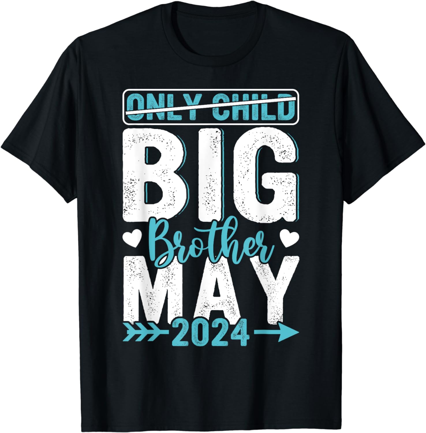 Only Child Crossed Out Promoted To Big Brother May 2024 T-Shirt ...