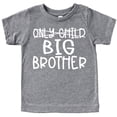 thumbnail image 1 of Only Child to Big Brother Sibling Reveal Announcement Shirt for Boys Big Brother Sibling Outfit Granite Heather Shirt, 1 of 6
