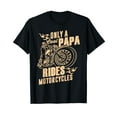 thumbnail image 1 of Only Cool Papa Rides Motorcycles T-Shirt Funny Father's Day T-Shirt, 1 of 5