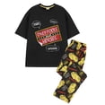 thumbnail image 1 of Only Fools And Horses Mens Black Short Sleeve Long Leg Pyjama Set, 1 of 5