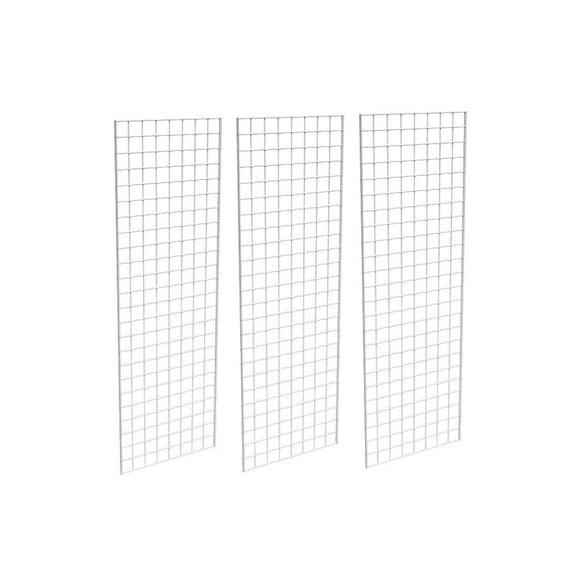Only Garment Racks #1900B (Box of 3) Grid Panel for Retail Display - Perfect Metal Grid for Any Retail Display, 2'x 6', 3 Grids Per Carton (Black Finish)