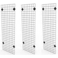 thumbnail image 1 of Only Garment Racks 2' x 6' Black Wire Grid Panel Wall Display - Grid Wall Complete with Wall Mount Brackets - (Sold as a Set of 3 Gridwalls and 12 Wall Mount Brackets, 1 of 1