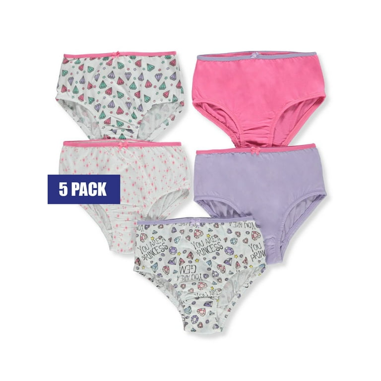 Hanes Girls' Tagless Super Soft Cotton Brief Underwear, 10 pack
