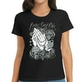 thumbnail image 1 of Only God Can Judge Me Chicano Low Rider Graphic Art Tees T-Shirt, 1 of 5