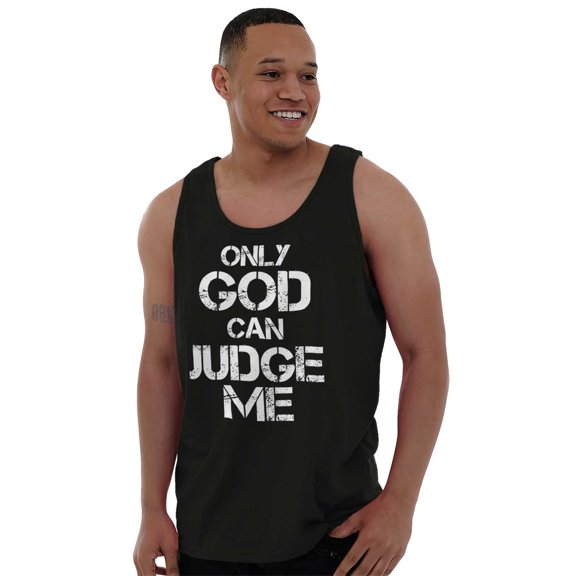 Only God Can Judge Me Christian Plus Size Graphic Tank Top Brisco Brands 2X