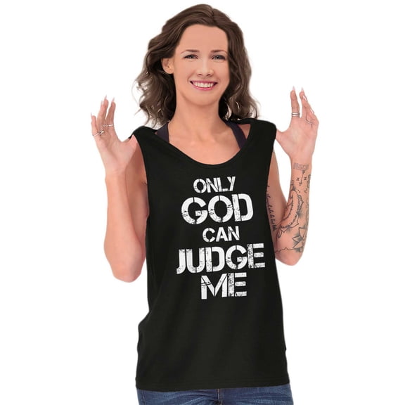 Only God Can Judge Me Christian Tank Top T Shirts Men Women Brisco Brands S