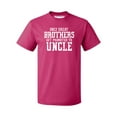 thumbnail image 1 of Only Great Brothers Get Promoted to Uncle Men's T-shirt, Cyber Pink, 3XL, 1 of 2