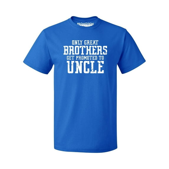 Only Great Brothers Get Promoted to Uncle Men's T-shirt, Royal, 3XL