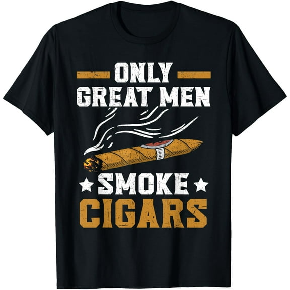Only Great Men Smoke Cigars Tobacco Cigarette Smoker T-Shirt