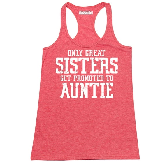 Only Great Sisters Get Promoted to Auntie Women's Tank Top, Heather Red, 2XL