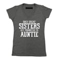 thumbnail image 1 of Only Great Sisters Get Promoted to Auntie Women's V-neck, Heather Charcoal, M, 1 of 2