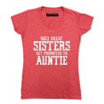 thumbnail image 1 of Only Great Sisters Get Promoted to Auntie Women's V-neck, Heather Red, M, 1 of 2