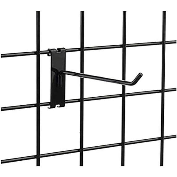Only Hangers Gridwall Hooks 10" Length Gridwall Peg Hooks (Pack of 25 (10 Inch)