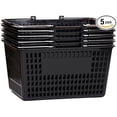 thumbnail image 1 of Only Hangers Shopping Basket (Set of 5) Durable Plastic with Metal Handles, 1 of 1