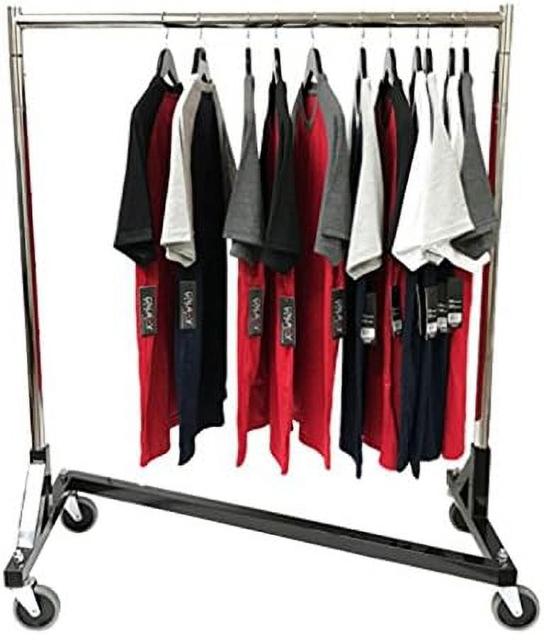 Small Rolling Racks Only Hangers Small Commercial Grade Rolling Z Rack with Nesting Black ...