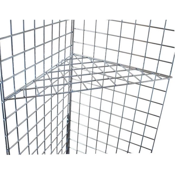 Only Hangers Triangular Shelf for Gridwall-Pack of 3
