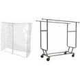 thumbnail image 1 of Only Hangers Vinyl Cover for the Double Rail Rolling Clothing Rack, Heavy Duty (Rack not included), 1 of 1