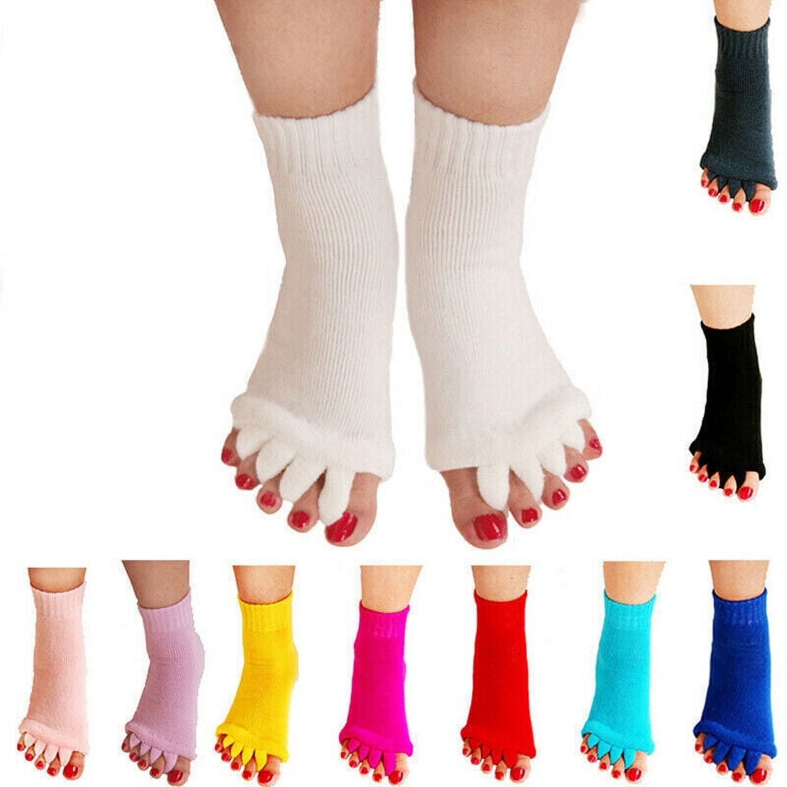 Only Happy Feet Brings You This Type Of Foot Relief Toe Separator Alignment  Sock 