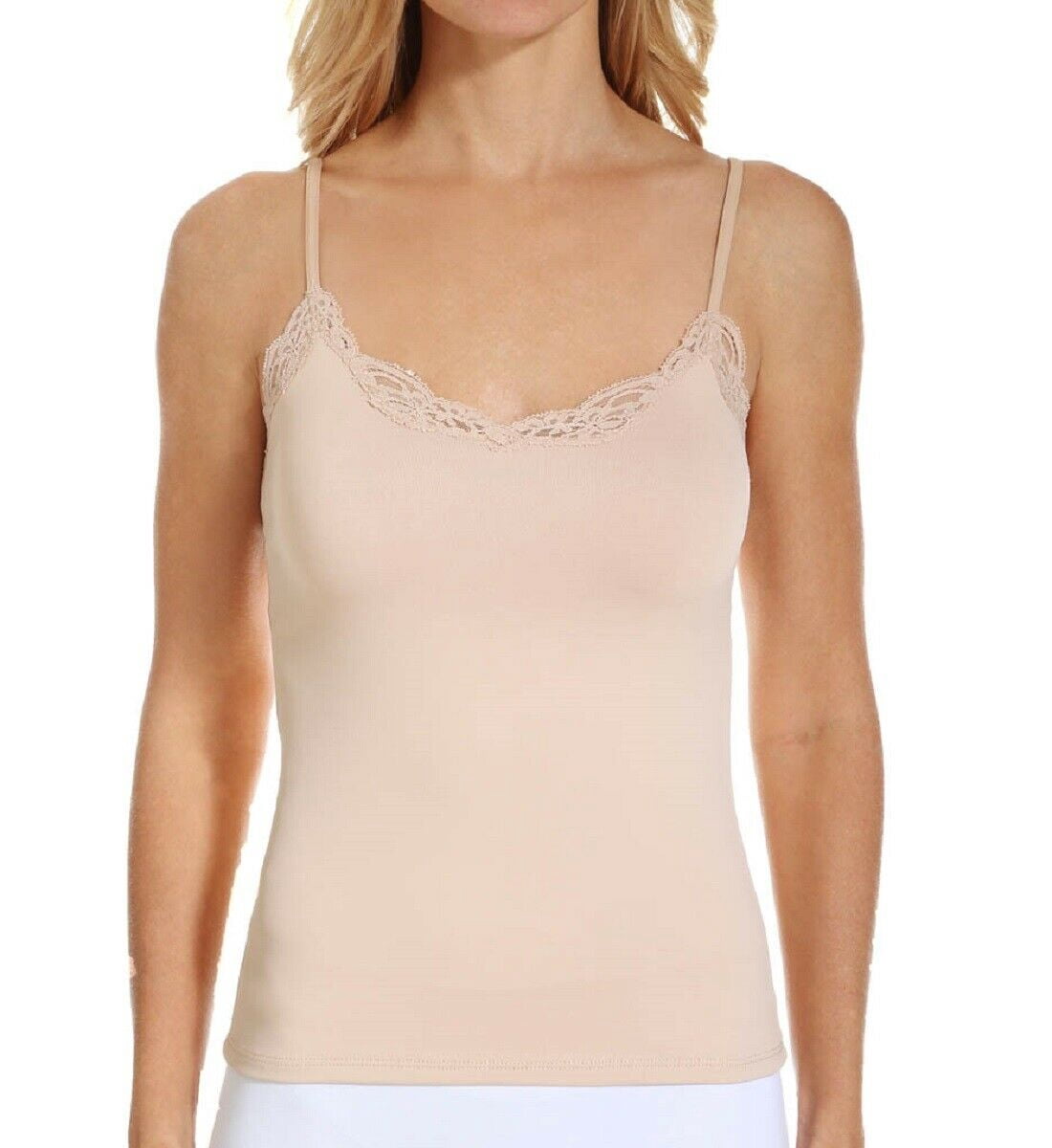 Only Hearts Women's Delicious Cami Top With Lace Trim - Soft Microfiber Nylon & Spandex Slip