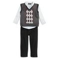 thumbnail image 1 of Only Kids Infant Boys 3 Piece Dress Up Outfit Pants Shirt Gray Sweater Vest 24m, 1 of 1