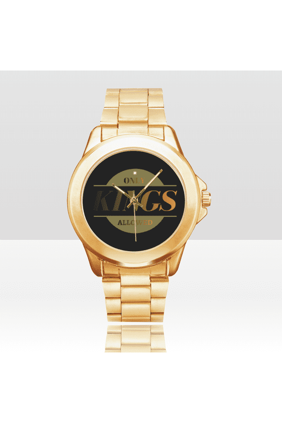 Only Kings Allowed Inspired Theme Custom Gilt Watch